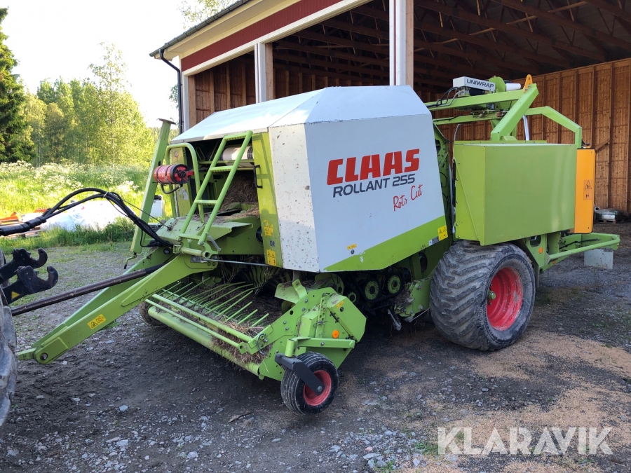 Rundbalpress Claas Rollant 255 roto cut Uniwrap 