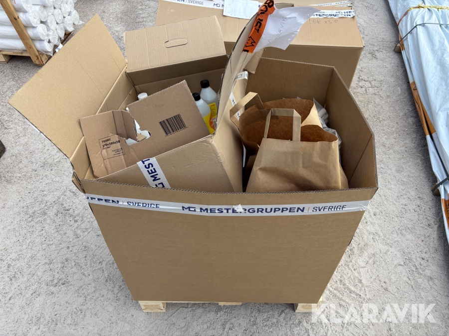 Parti med byggtillbehör