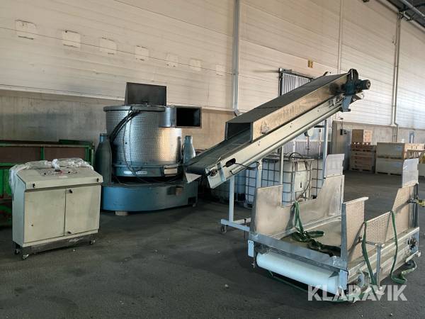 Centrifug Rousselet Scpc150te med indosering och transportband
