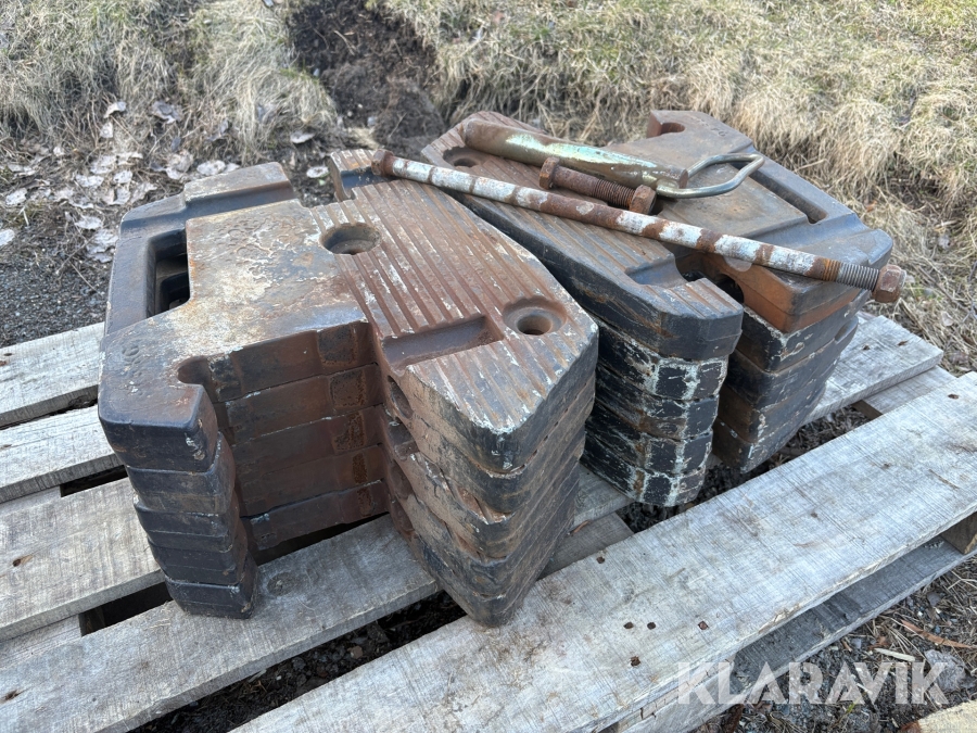 Frontvikter Valtra 37,5kg 10st