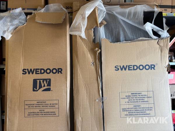 Innerdörrar Swedoor svarta 2st