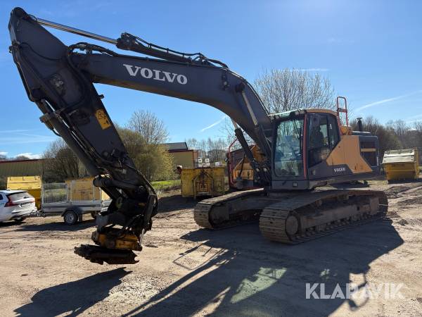 Grävmaskin Volvo EC250 EL med tiltrotator/grip & skopor