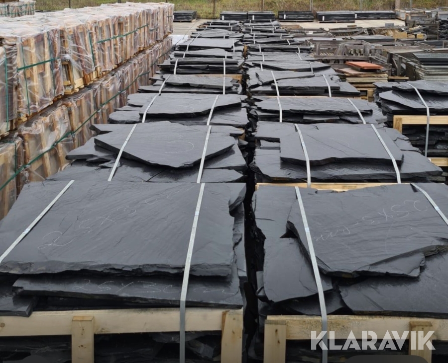 Svart skiffer oregelbundna 150 kvm