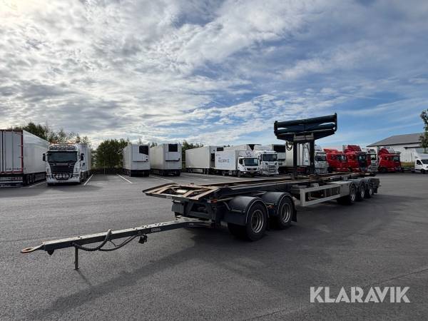 Lastväxlarsläp Roadex LVS42 utrustad med HyCover