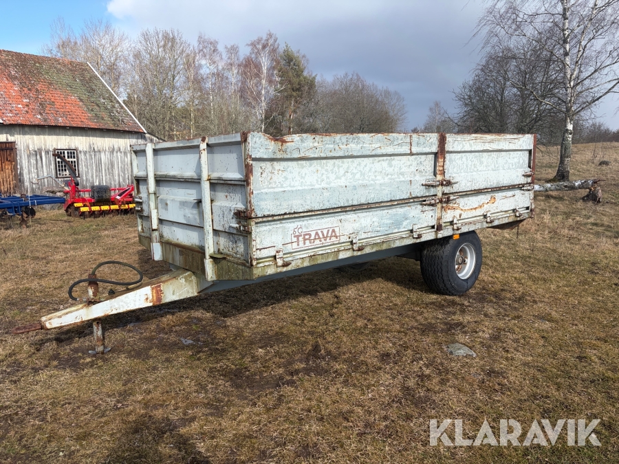 Spannmålsvagn med tipp Trava 8 m3
