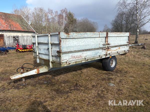 Spannmålsvagn med tipp Trava 8 m3