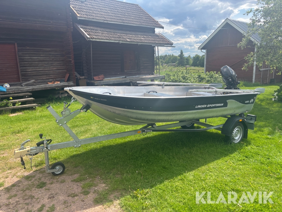 Aluminumbåt Linder 400 med 80 trailer