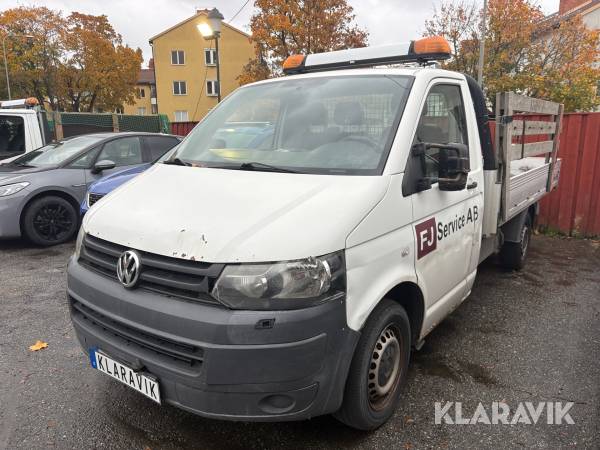 Pickup med flak Volkswagen Transporter 2,0 TDI