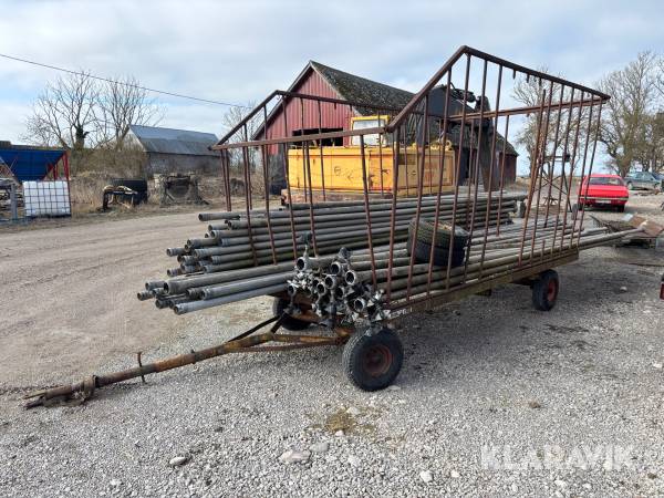 Bevattningsrör ca 500m & moheda-vagn