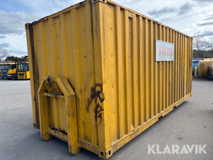 Container på lastväxlarram 20ft
