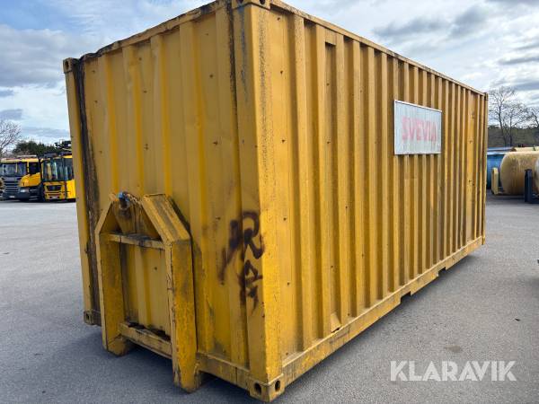 Container på lastväxlarram 20ft