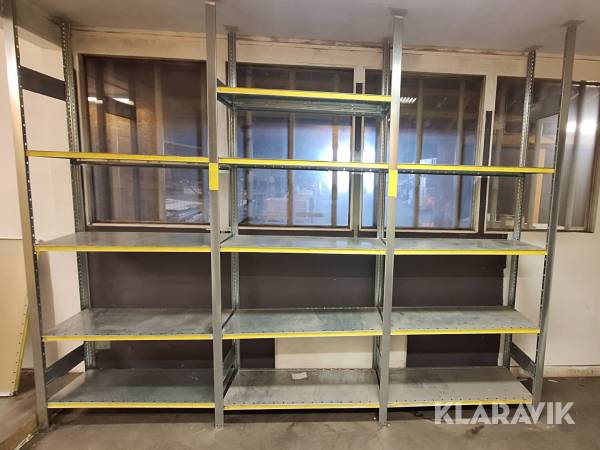 Lagerhyllor 3 sektioner