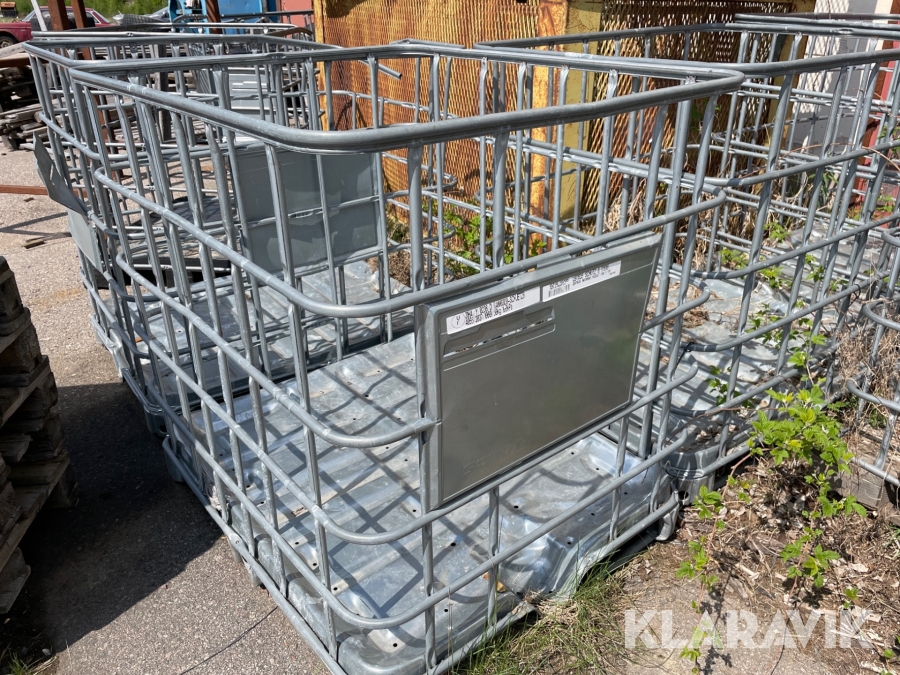 Stålkorgar 20 st 1,2 kubik