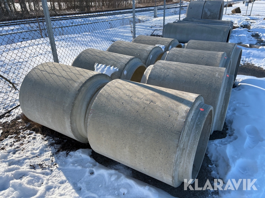 Betongrör 8 st 600 mm