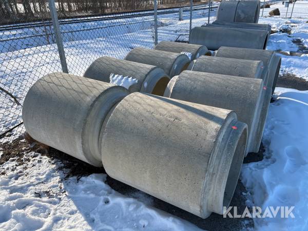 Betongrör 8 st 600 mm