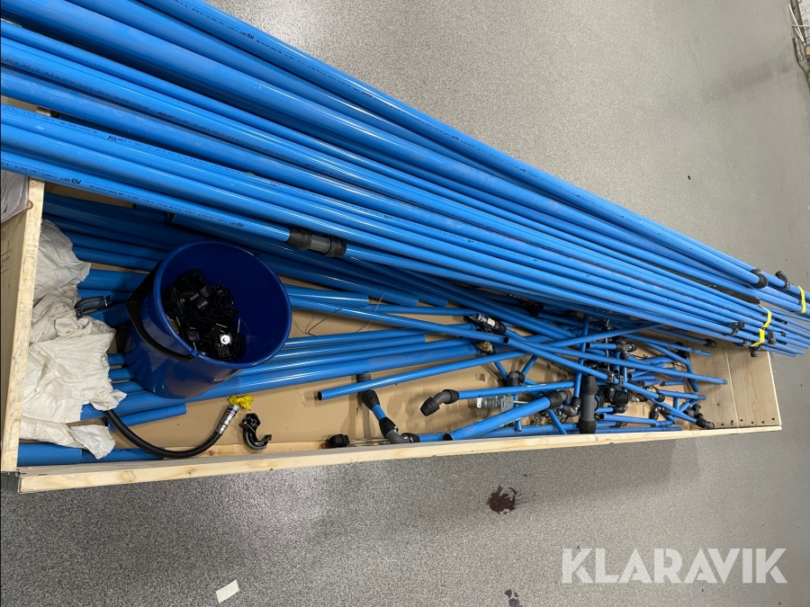 Diverse rör/material för tryckluftsystem Airnet