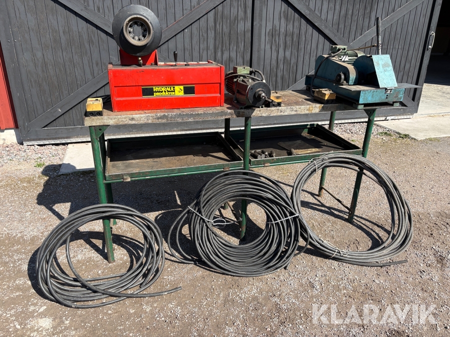 Slangpress med slangkap och skalning NTC Hydralok BM 2000 diverse slang