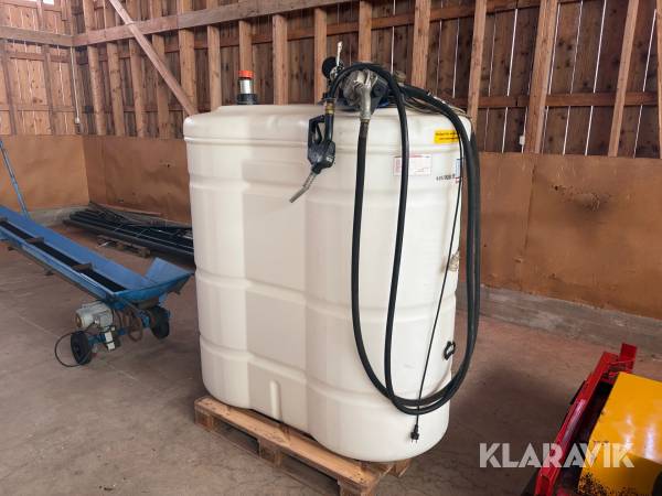 Dieseltank Kingspan 1500L med pump, dubbelvägg