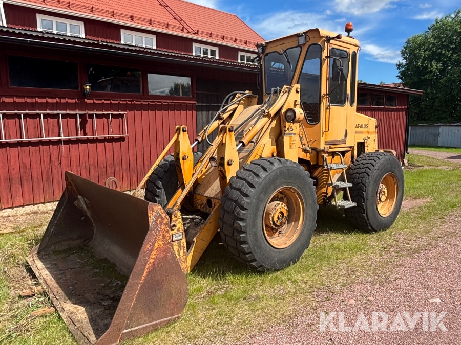 Hjullastare Fiat-Allis 345B med redskap