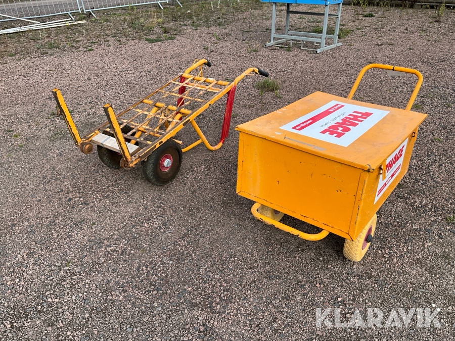 Tegelvagn och verktygskista Hörby Bruk 