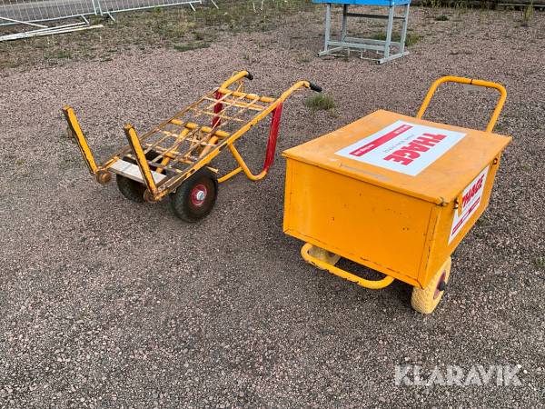 Tegelvagn och verktygskista Hörby Bruk 