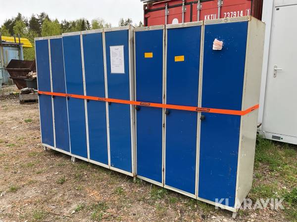 Omklädningsskåp 8st