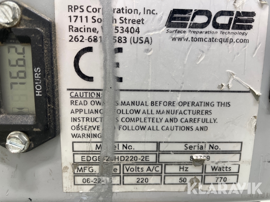 Golvslip Tomcat EDGE20HD, Svalöv, Klaravik auktioner