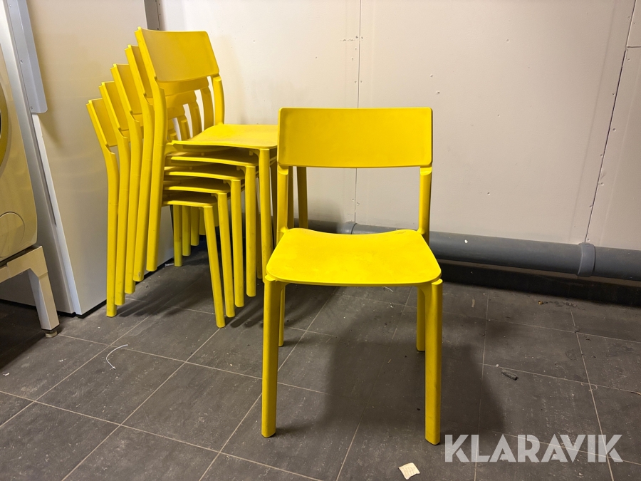 Stolar IKEA gula 6st