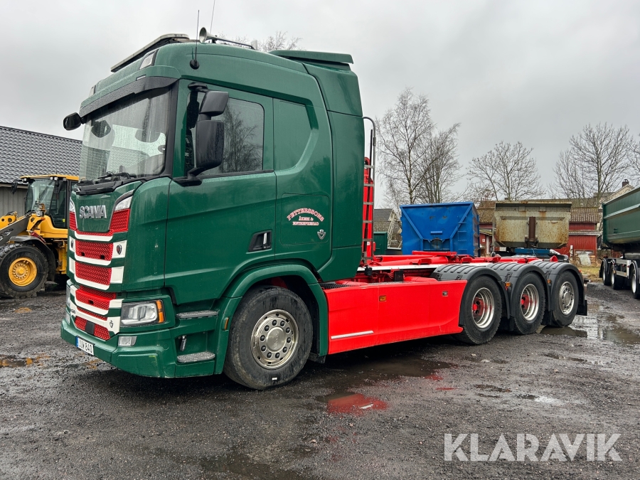 Lastväxlare Scania R520 med grönt kort