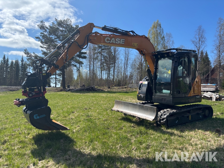 Grävmaskin Case CX85D SR med redskap