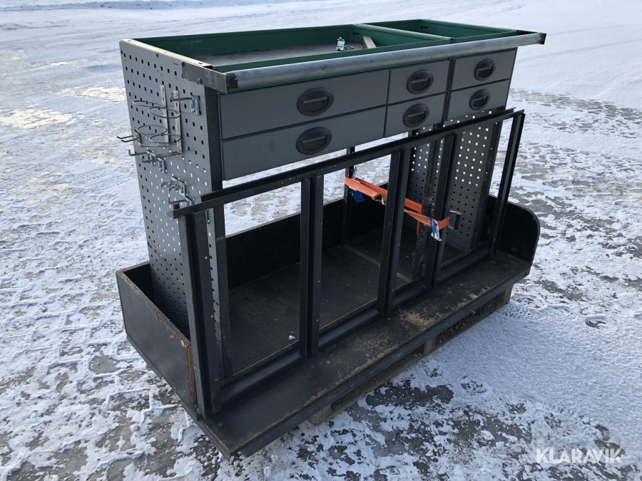 Bilinredning Verkstadsinredning utdragbar