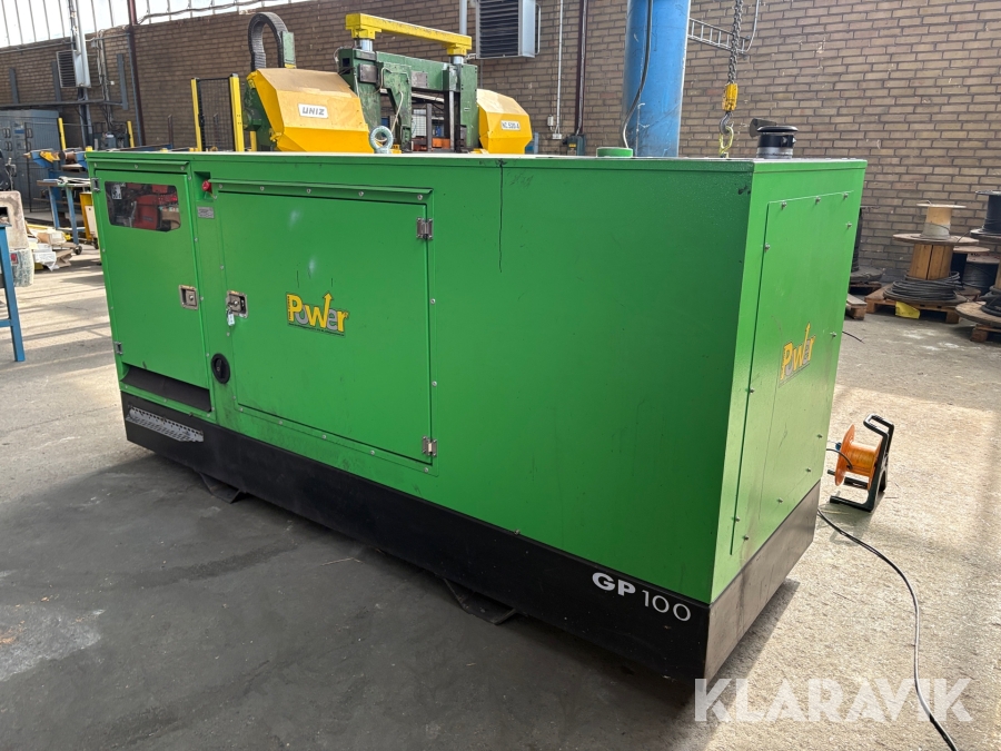 Elverk Power GP100S/V med Volvo motor