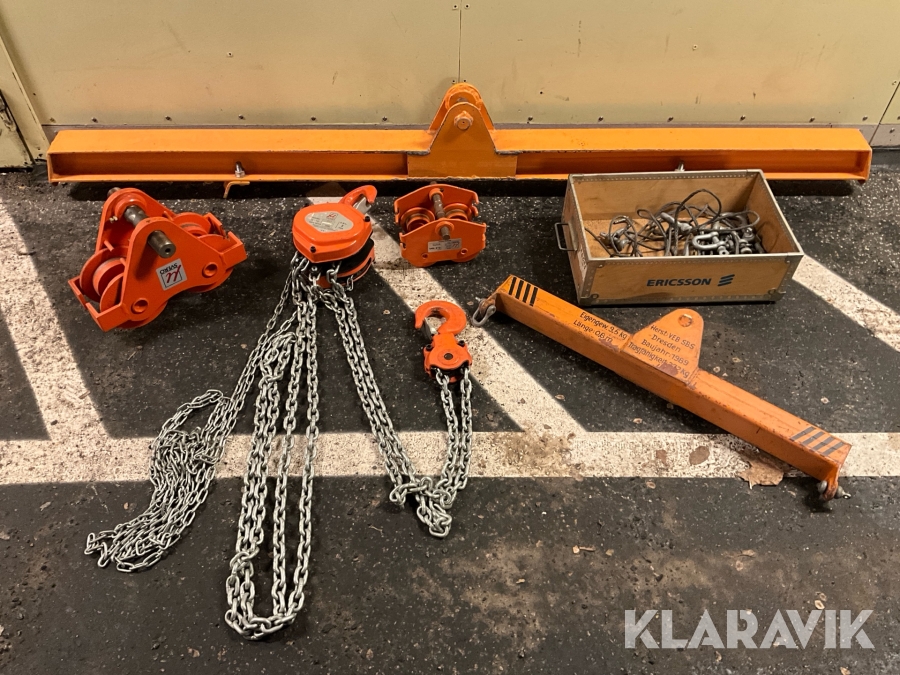 Kedjespel / blockvagn / balk