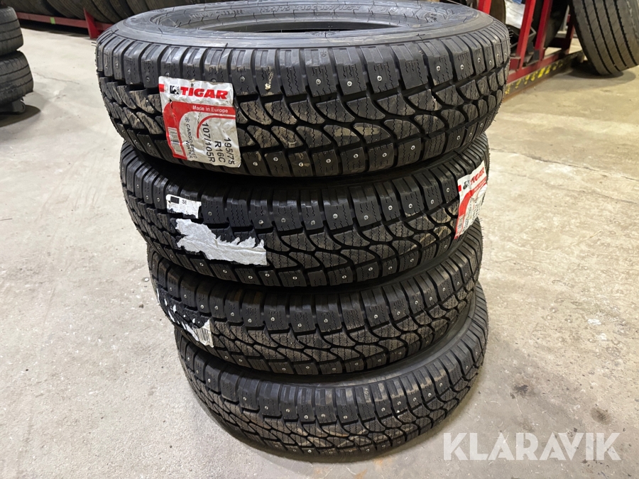Dubbade vinterdäck Tigar CargoSpeed Winter 4 st 195/75 R16C