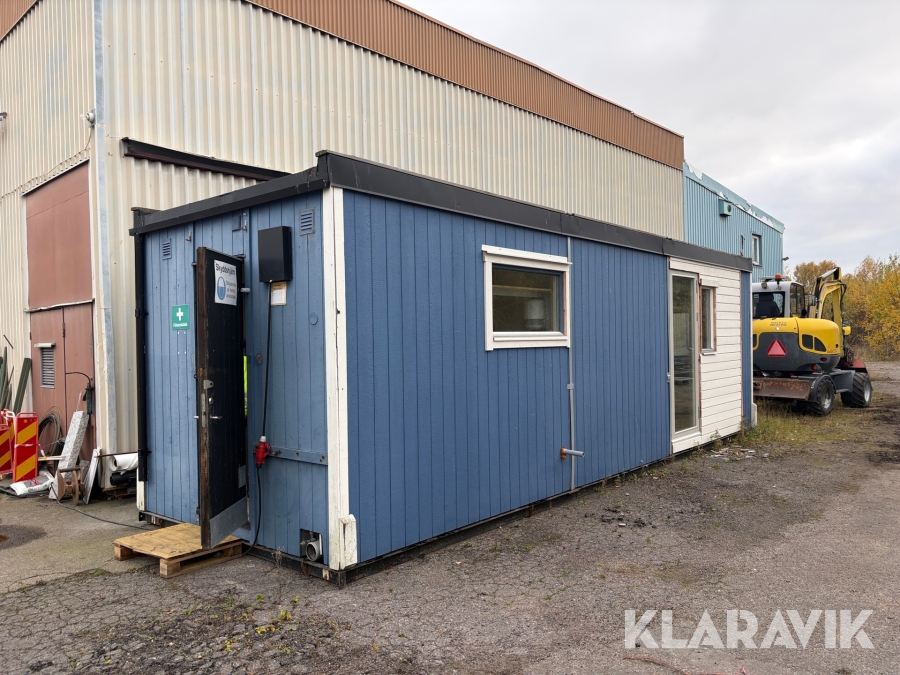 Bod 9x2.9m, med sovrum och köksdel