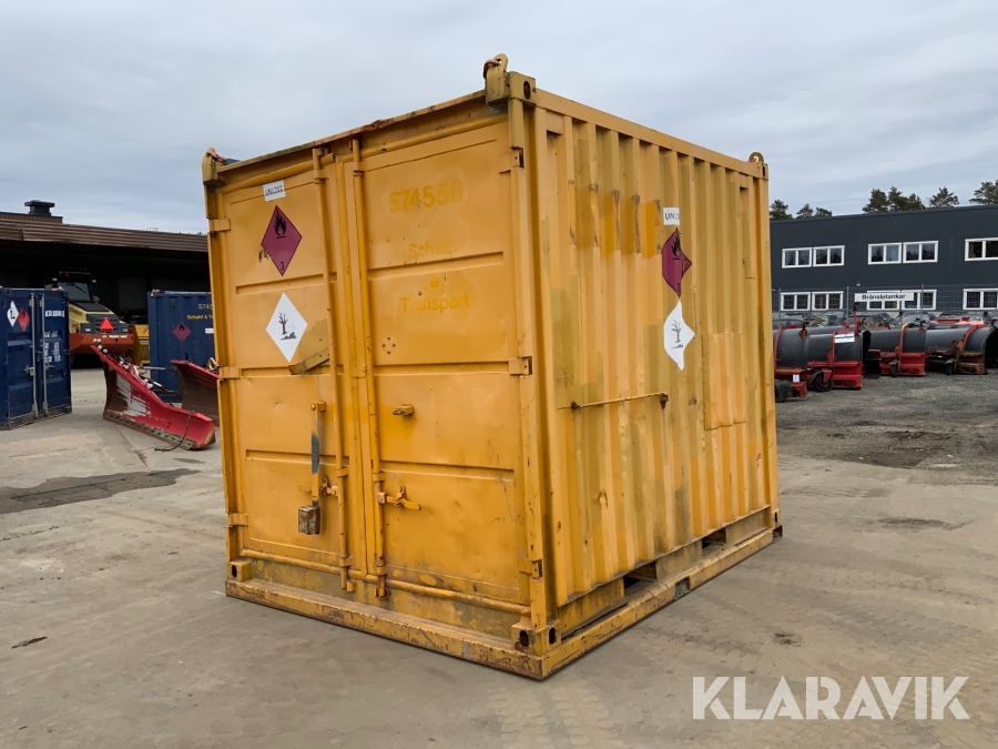 Container 10 fot med dieseltank  2000 liter