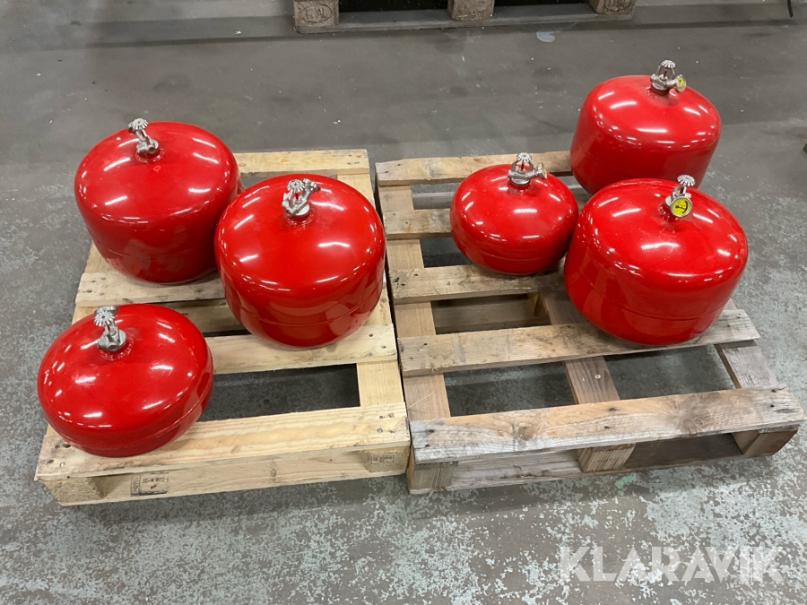 Automatiska brandsläckare pulver 6st Presto
