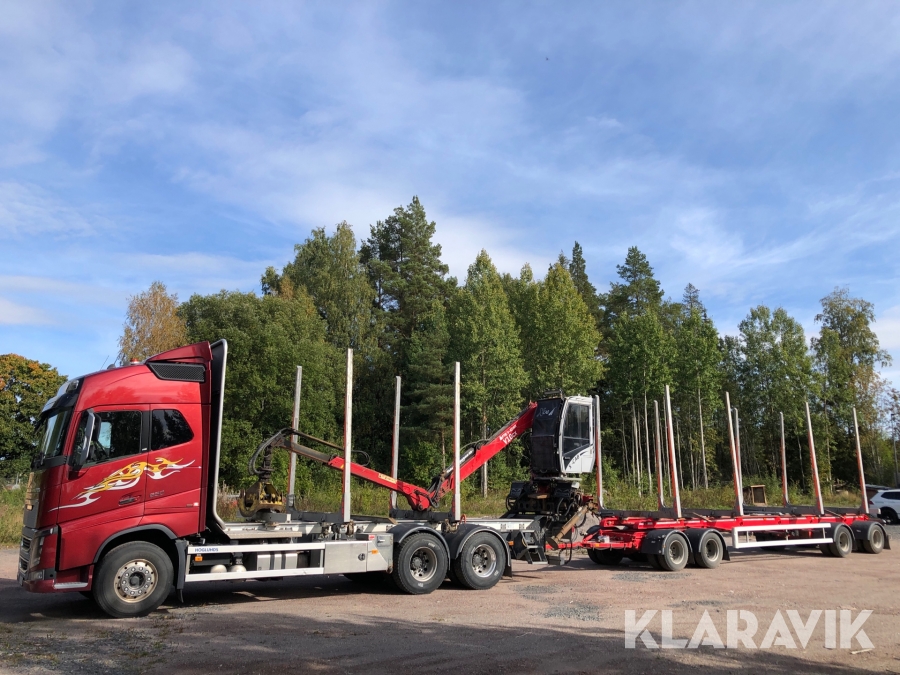 Timmerbil Volvo FH16 6x4b med släp Op Höglunds