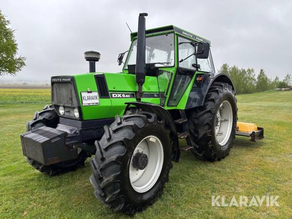 Traktor Deutz Fahr 6.50 A DX med dubbelmontage och betesputs