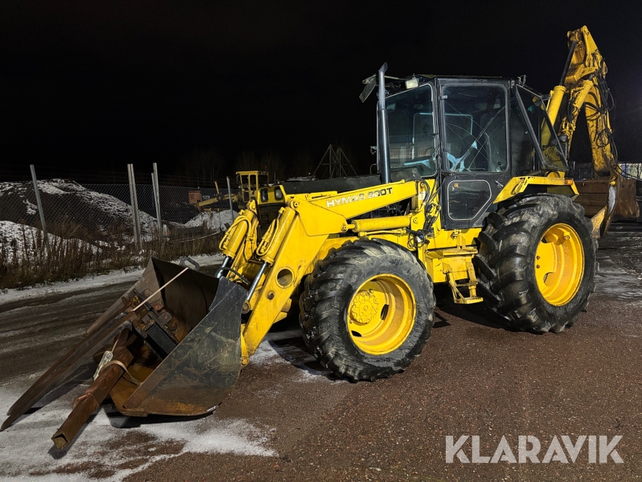 Traktorgrävare Hymas 900T med redskap