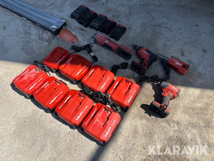 Handverktyg/Maskiner, Batterier och laddare Hilti
