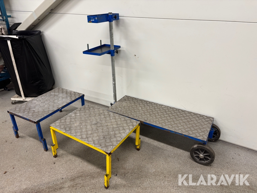 Vagn och pall 4 delar