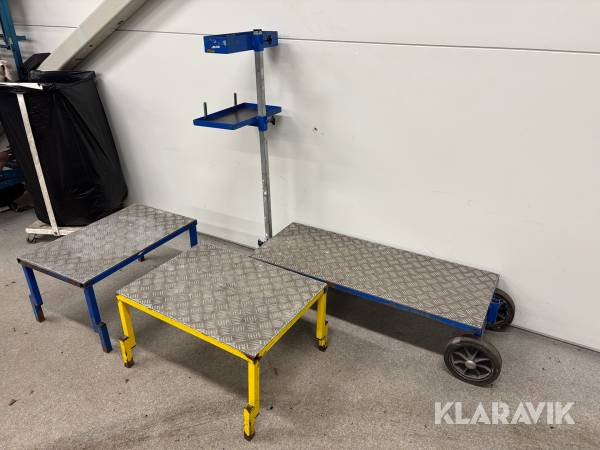 Vagn och pall 4 delar