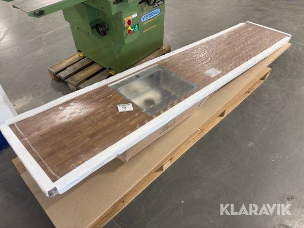 Bänkskiva med nedsänkt ho Marbodal 1st pall