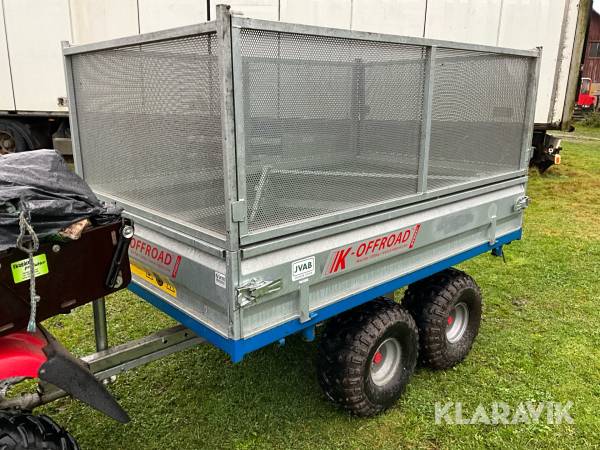 ATV-vagn K-Vagnen K-offroad med 3-vägs tipp, 30 km/h