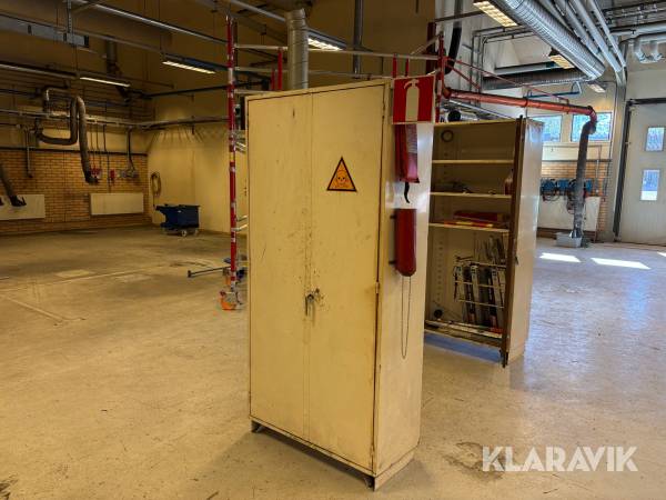 Plåtskåp med ventilation
