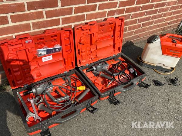 Kärnborrmaskin Husqvarna DM 230 2 st, med vattentank
