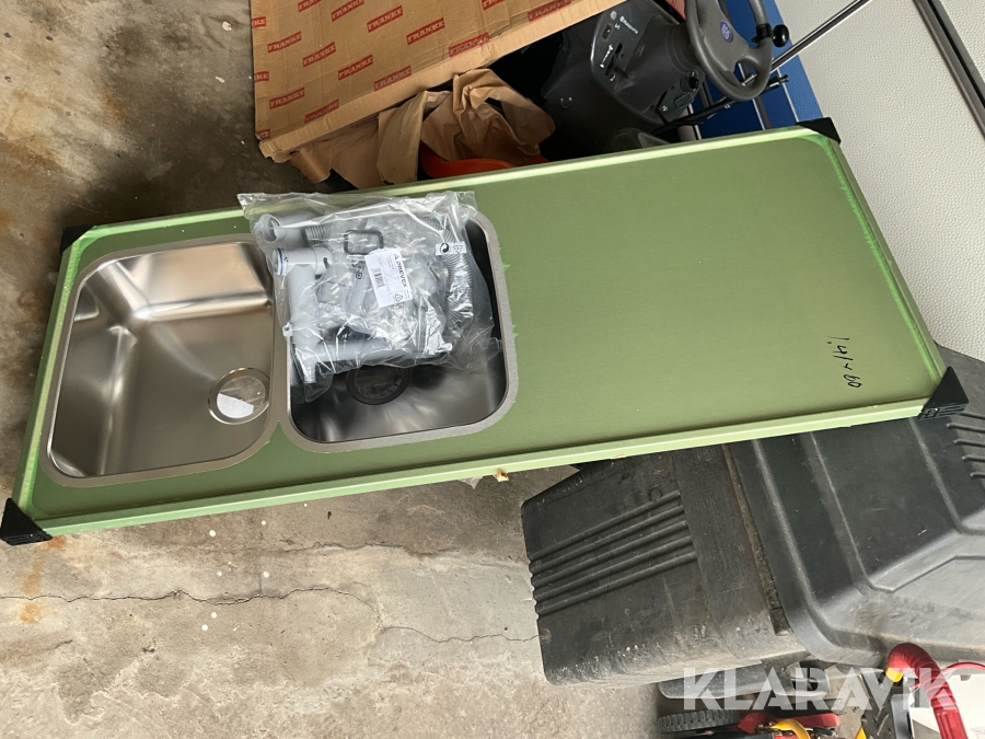 Diskbänkar rostfria Frankie Vask 1420 x 600mm, 4st