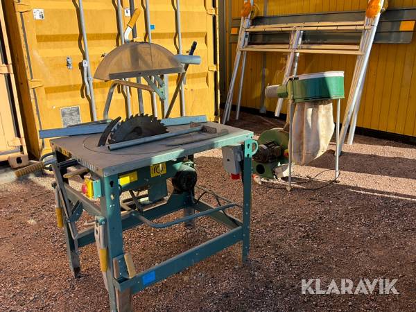 Byggsåg med spånsug Ernex 1603