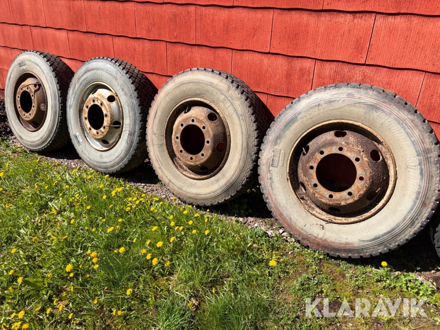 Lastbilshjul Bridgestone 4st. 10 R 22.5